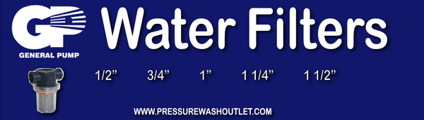 PRESSURE WASHER WATER FILTERS by GENERAL PUMP